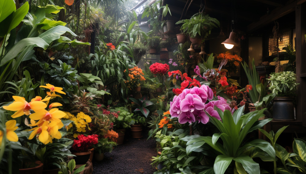 Le jardin tropical, une explosion de couleurs et de senteurs